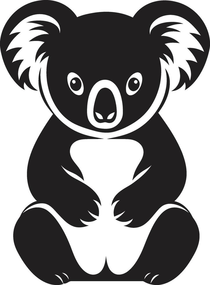 koala Royaume insigne vecteur logo conception pour un adorable koala symbole arboricole ambassadeur crête koala vecteur icône pour environnement conscience