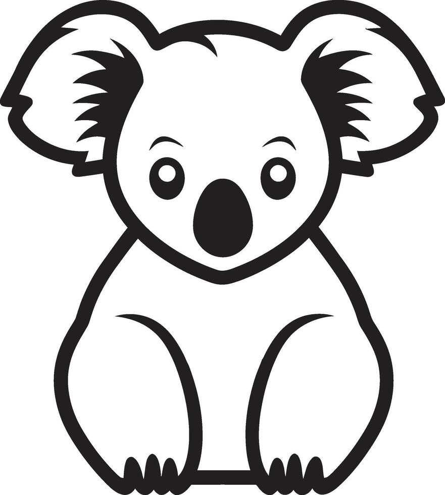 eucalyptus élégance badge koala vecteur icône dans élégant harmonie koala Royaume insigne vecteur logo conception pour un adorable koala symbole