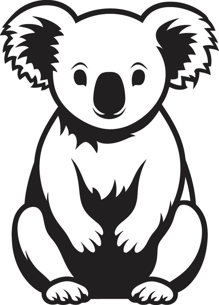 bambou navigation badge vecteur conception pour koala préservation arbre Haut Trésor insigne koala vecteur conception pour la nature harmonie