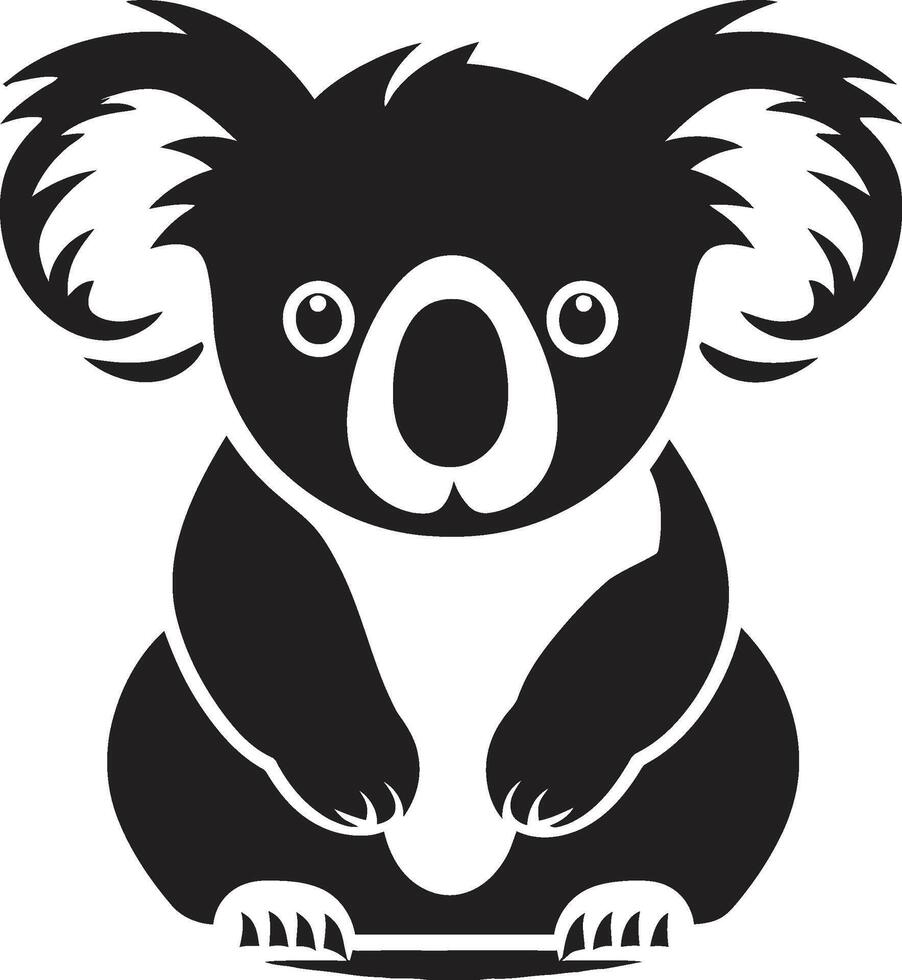 koala Royaume insigne vecteur logo conception pour adorable koala symbole bambou navigation crête koala vecteur icône pour la nature harmonie