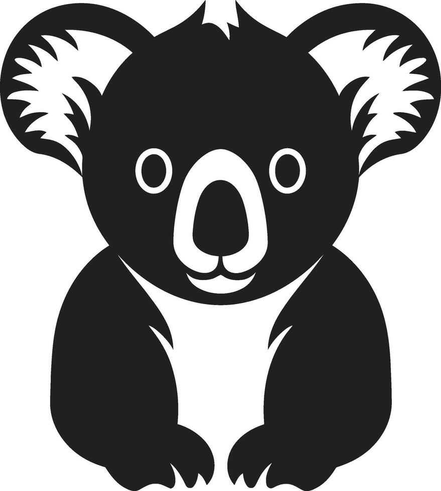 koala Royaume badge adorable vecteur icône pour environnement harmonie arbre Haut Trésor insigne vecteur conception pour koala préservation
