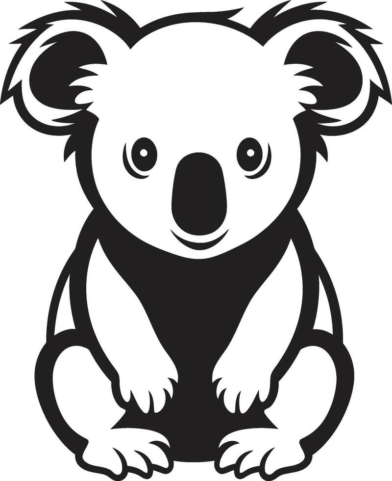 arbre Haut Trésor crête vecteur conception pour koala préservation eucalyptus élégance badge koala vecteur logo dans élégant harmonie