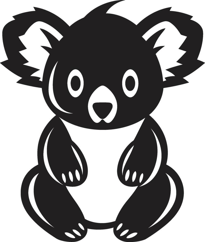 australien arboricole emblème koala vecteur logo pour la nature harmonie bambou navigation insigne vecteur conception pour koala préservation