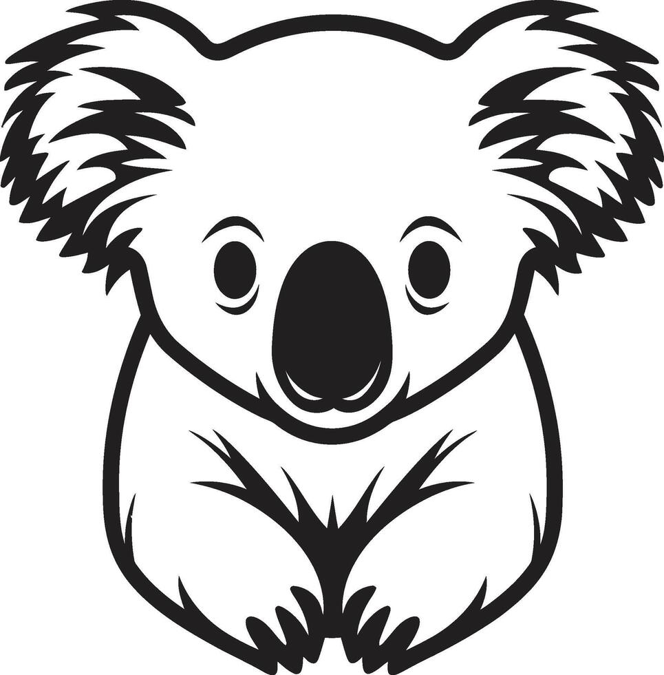 câlin koala badge koala vecteur icône pour la nature appréciation koala Royaume insigne vecteur logo conception pour adorable koala symbole