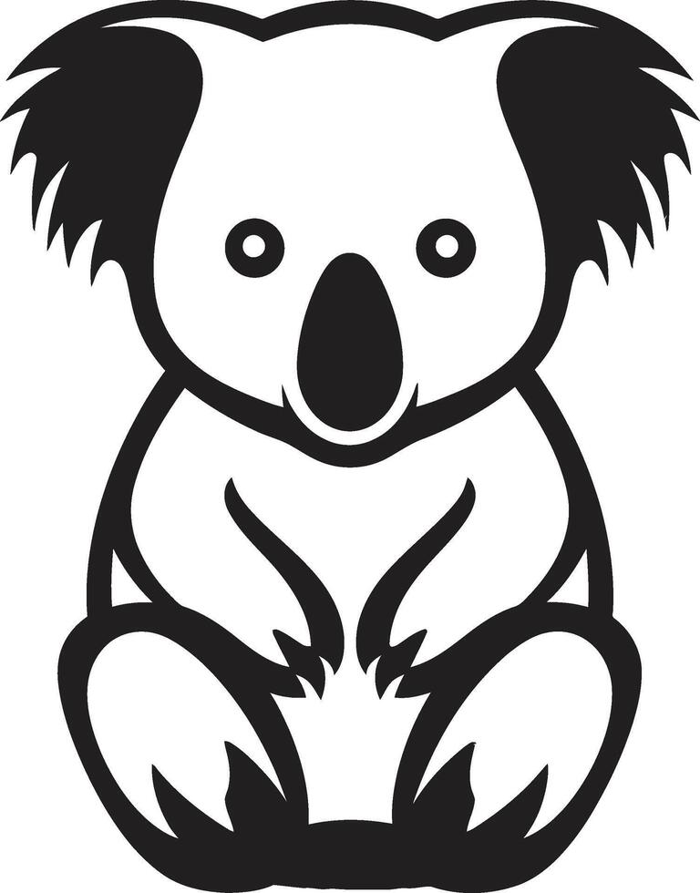 koala Royaume badge adorable vecteur icône pour environnement harmonie arbre Haut Trésor insigne vecteur conception pour koala préservation