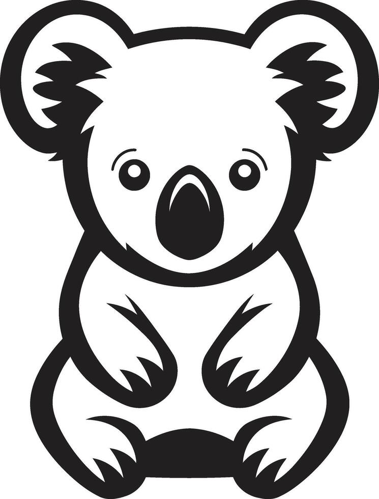 velu feuillage insigne koala vecteur conception pour environnement conscience arbre Haut Trésor crête vecteur logo pour koala préservation