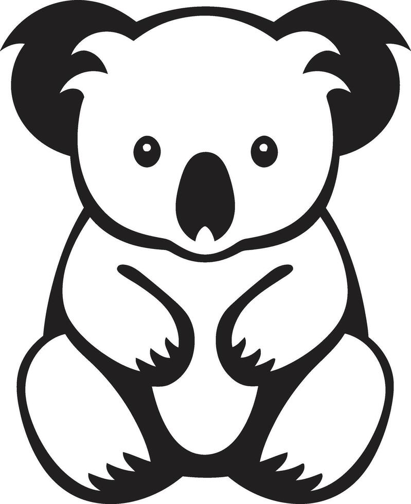 arboricole ambassadeur badge koala vecteur conception pour environnement harmonie duveteux feuillage insigne vecteur logo pour koala préservation