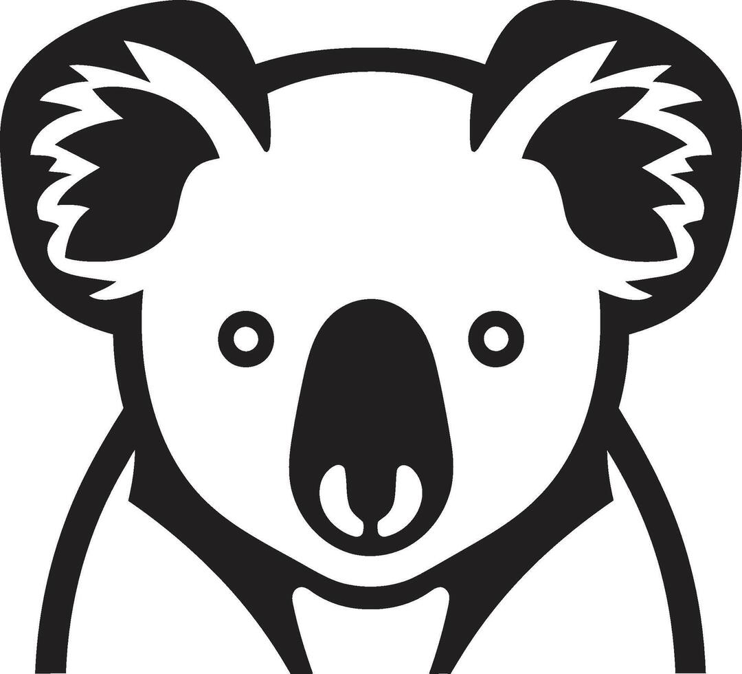 bambou navigation badge vecteur conception pour koala préservation koala Royaume insigne adorable vecteur logo pour faune appréciation