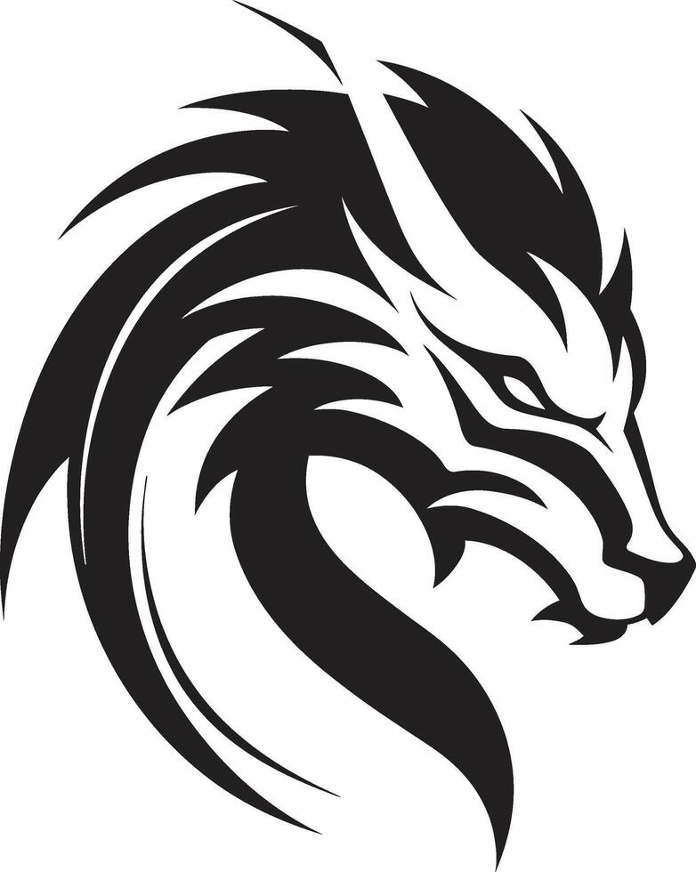 céleste Balance crête vecteur logo pour kuei dragon Divin Puissance mystique kuei dragon insigne vecteur conception pour légendaire majesté