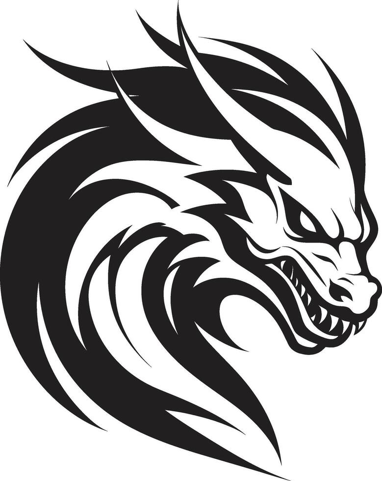 Azur Balance insigne vecteur conception pour kuei dragon majesté fougueux serpent badge kuei dragon vecteur icône pour mythique Puissance