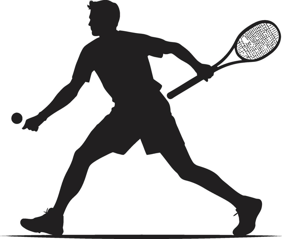 grandiose claquer gladiateur badge tennis joueur vecteur icône pour championnat esprit fracasser Succès crête Masculin tennis joueur logo pour puissant pièces