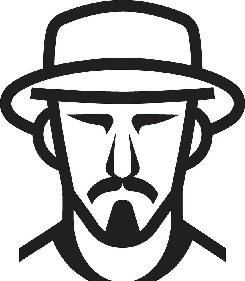 classique profil emblème vecteur logo conception pour intemporel Masculin visage icône moderne masculinité insigne élégant Masculin visage vecteur icône pour contemporain faire appel