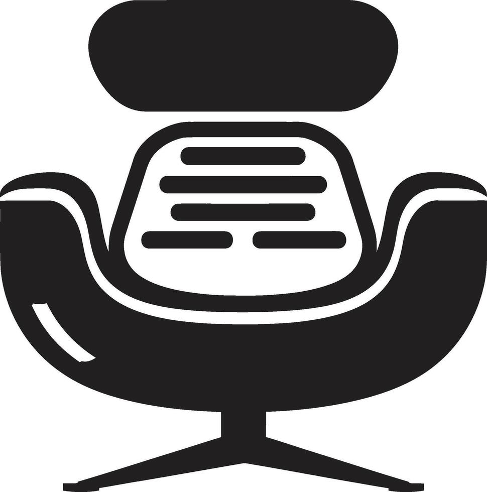 zénith confort crête moderne relaxant chaise vecteur conception pour relaxation minimaliste battre en retraite badge vecteur logo pour Facile et moderne chaise illustration