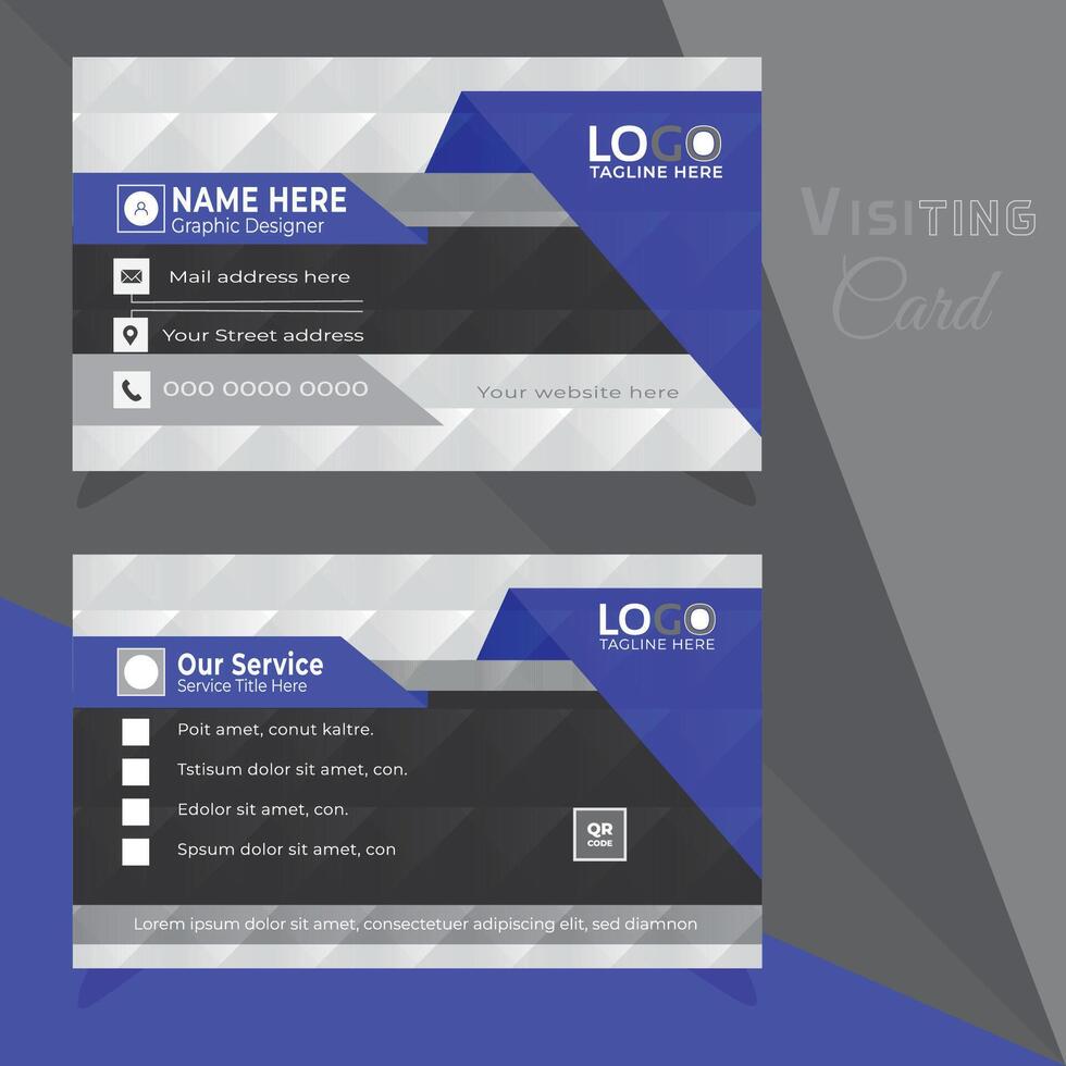 moderne visite carte conception modèle, vecteur affaires carte conception modèle.