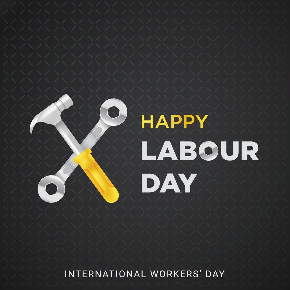 international ouvriers journée la main d'oeuvre journée mai journée modèle vecteur