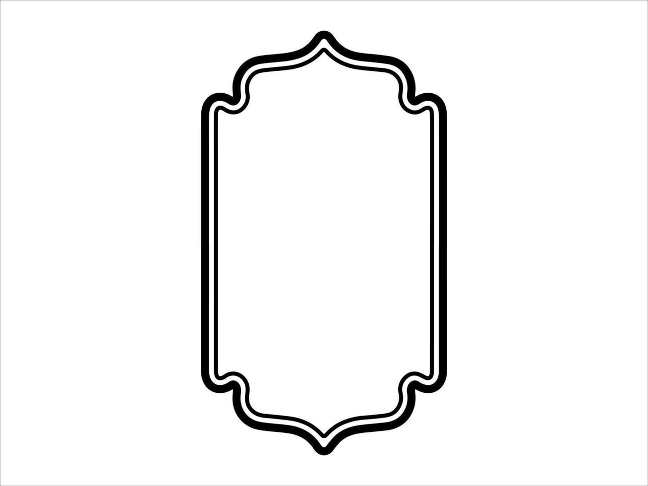 main tiré islamique Cadre illustration vecteur
