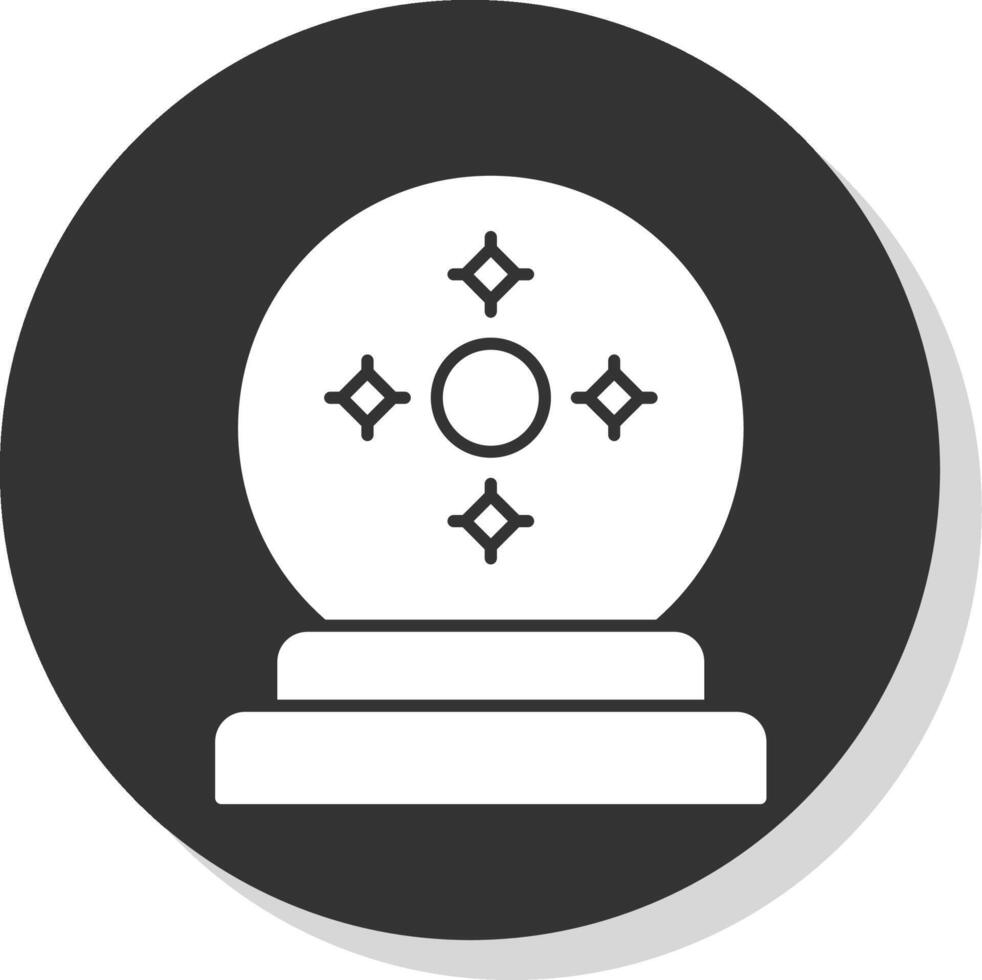 fortune caissier glyphe gris cercle icône vecteur