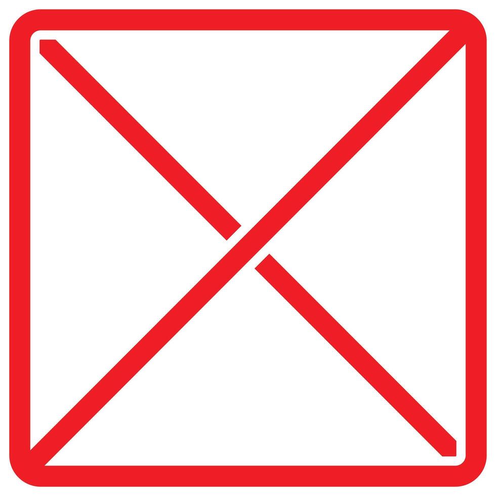 rouge interdit signe vecteur