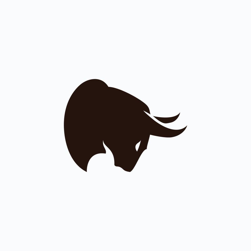 taureau Taureau logo icône, modèle vecteur illustration
