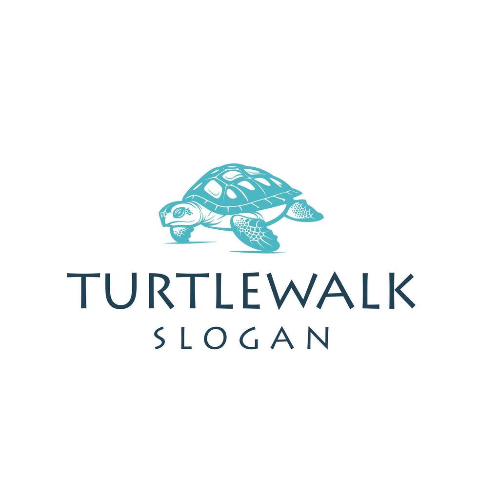 tortue marcher logo illustration vecteur