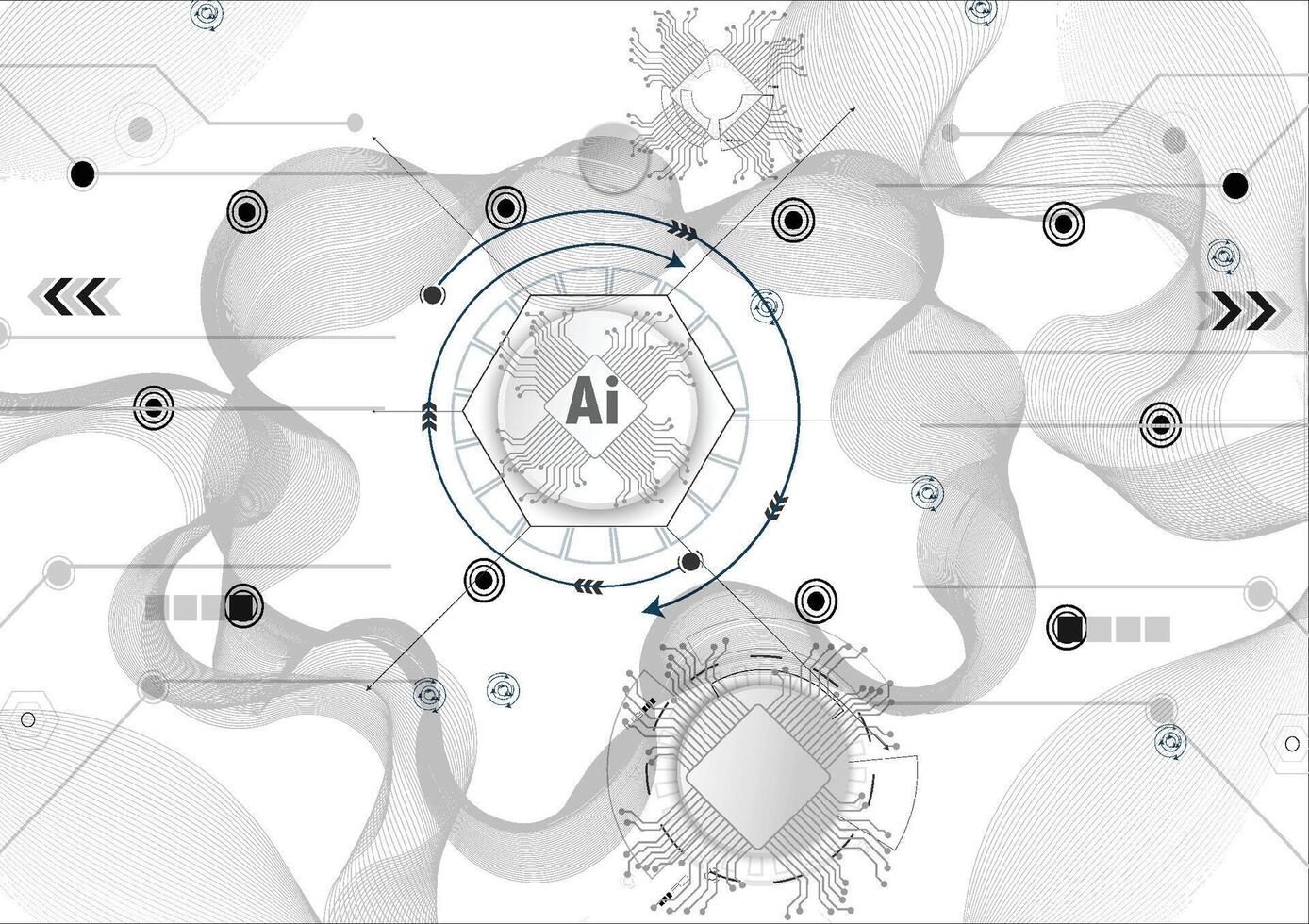 chatbot openai et ligne La technologie réseau Contexte. intelligent ai ou artificiel intelligence illustration en utilisant chatbot.digital technologie. vecteur