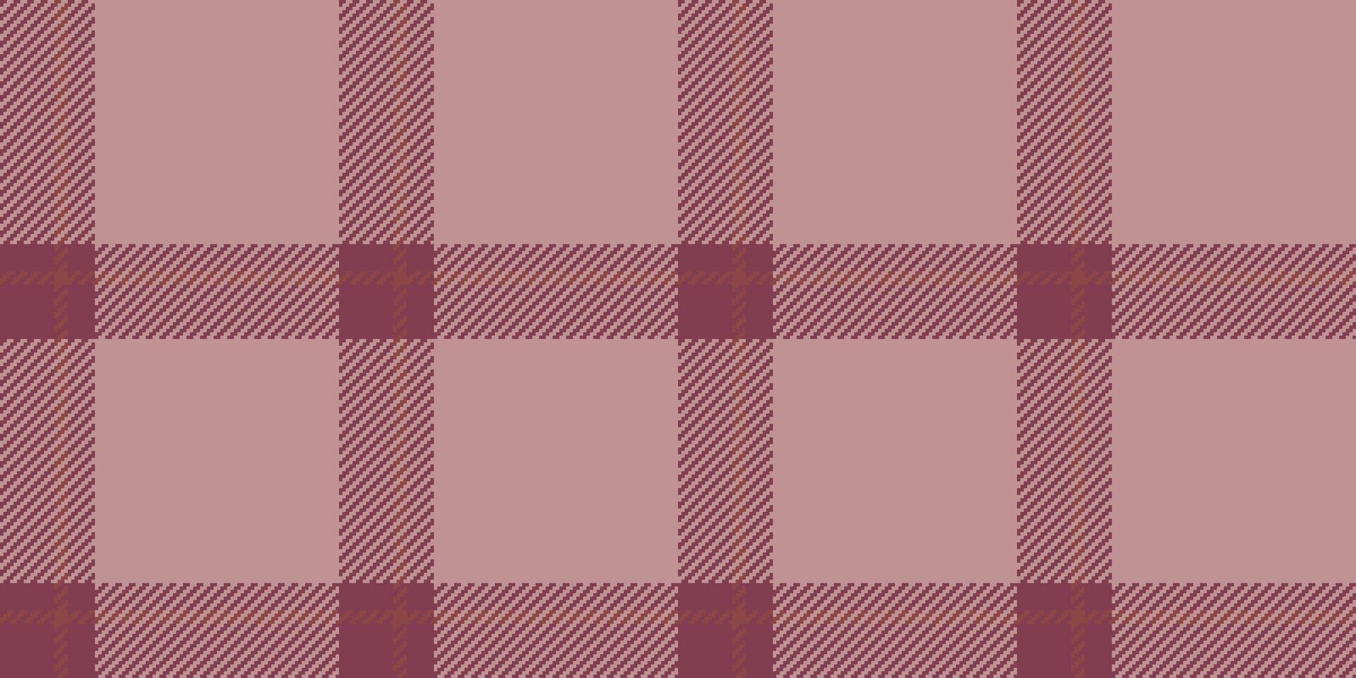 soie en tissu sans couture arrière-plan, duveteux modèle tartan. populaire texture vérifier textile plaid dans rouge et rosé marron couleurs. vecteur