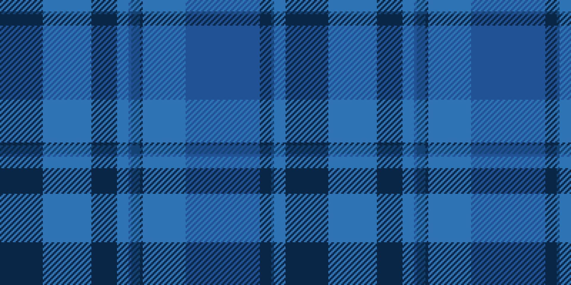 magasin sans couture texture plaid, confort tartan modèle tissu. coiffant vérifier Contexte textile dans cyan et bleu couleurs. vecteur