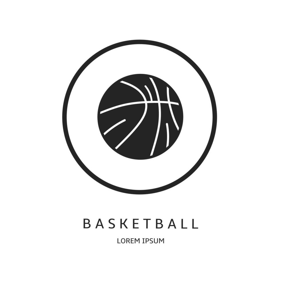 logo conception pour entreprise. basketball logos. vecteur
