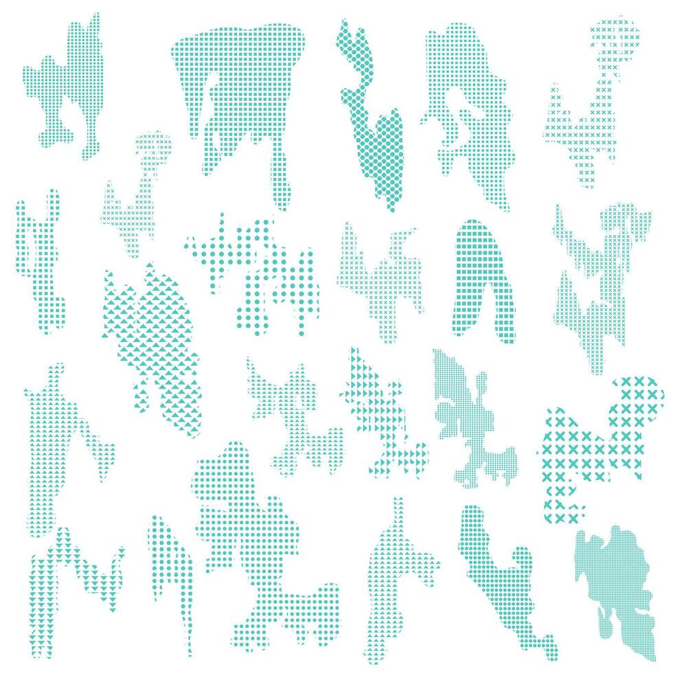 ensemble de abstrait forme avec géométrique élément vecteur