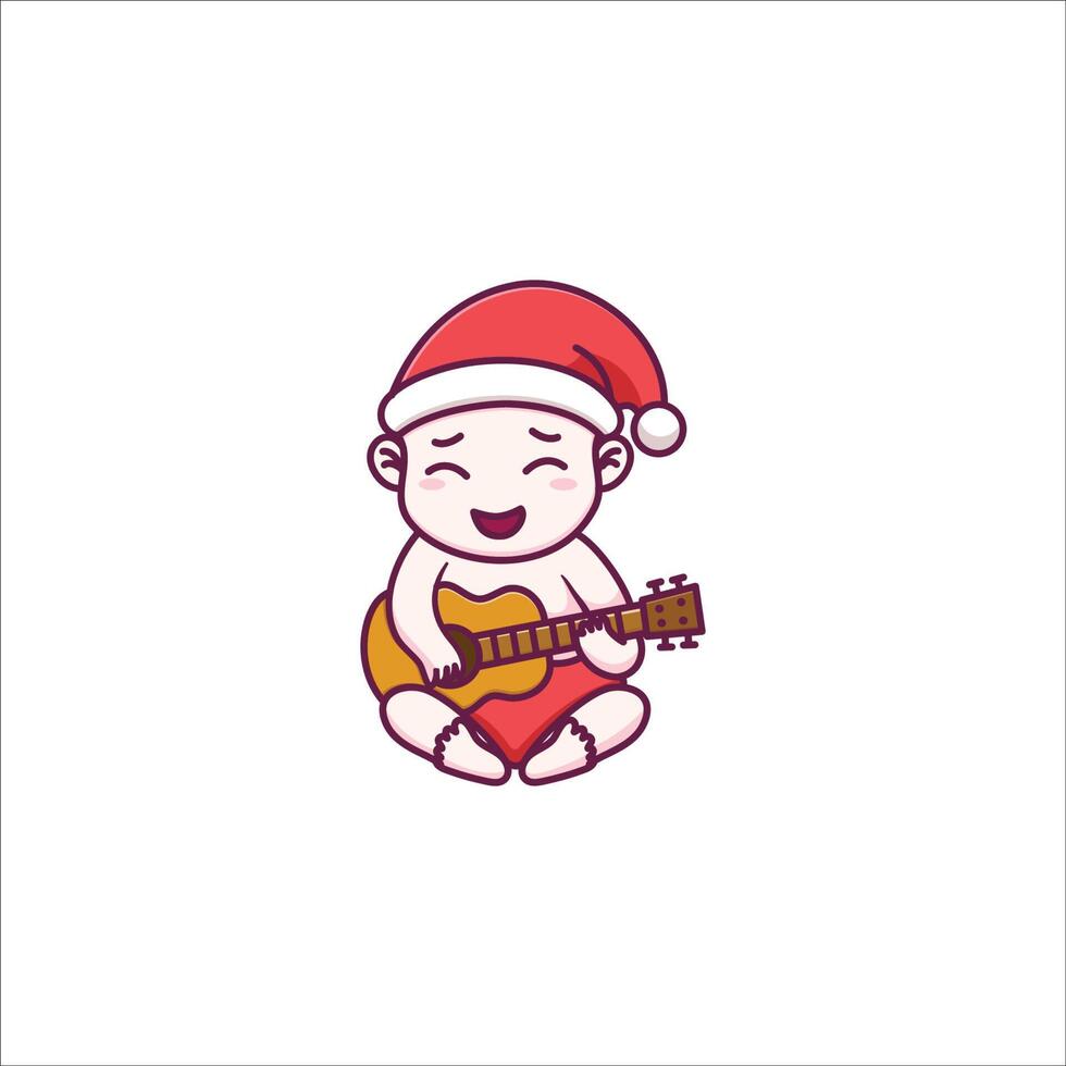 mignonne bébé célébrer Noël illustration vecteur