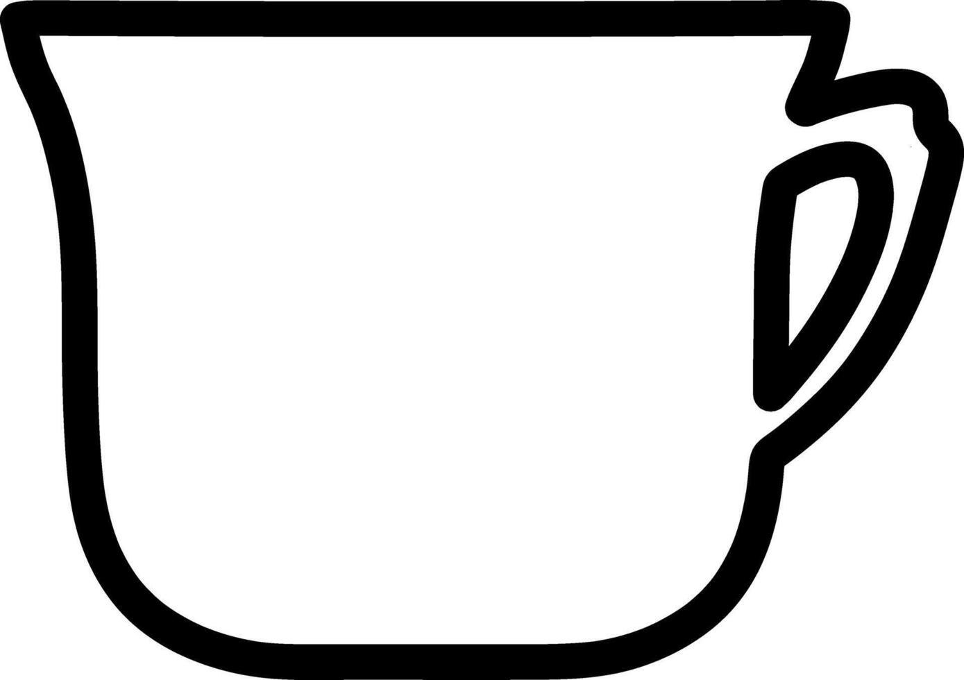 griffonnage café tasse thé clipart esquisser illustration vecteur