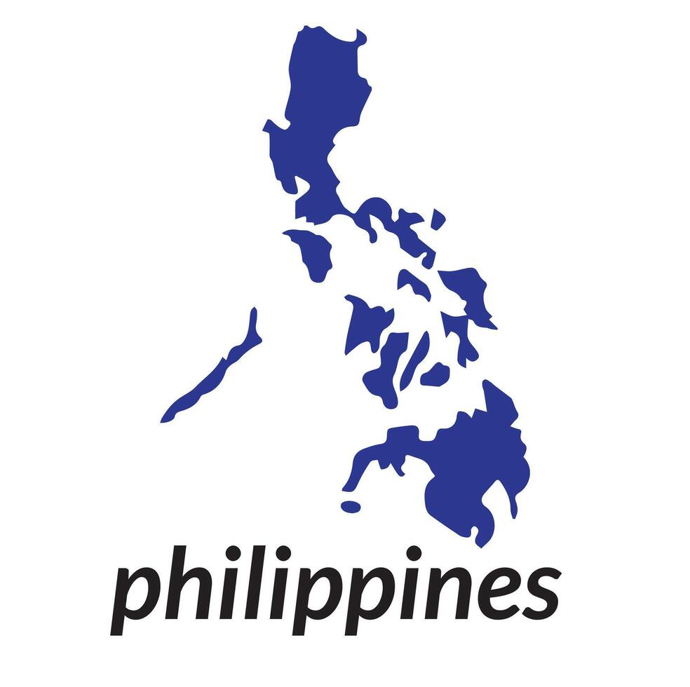 phillipines carte icône modèle. vecteur