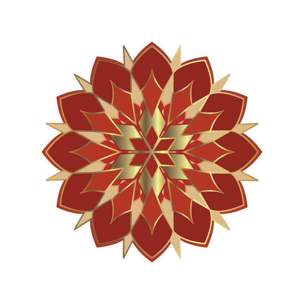 islamique élégant fleur mandala élément décoration illustration vecteur