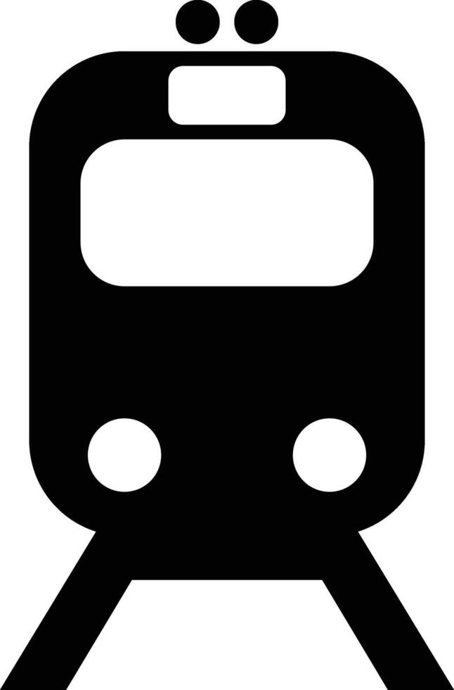 rail transport Publique un service iso symbole vecteur