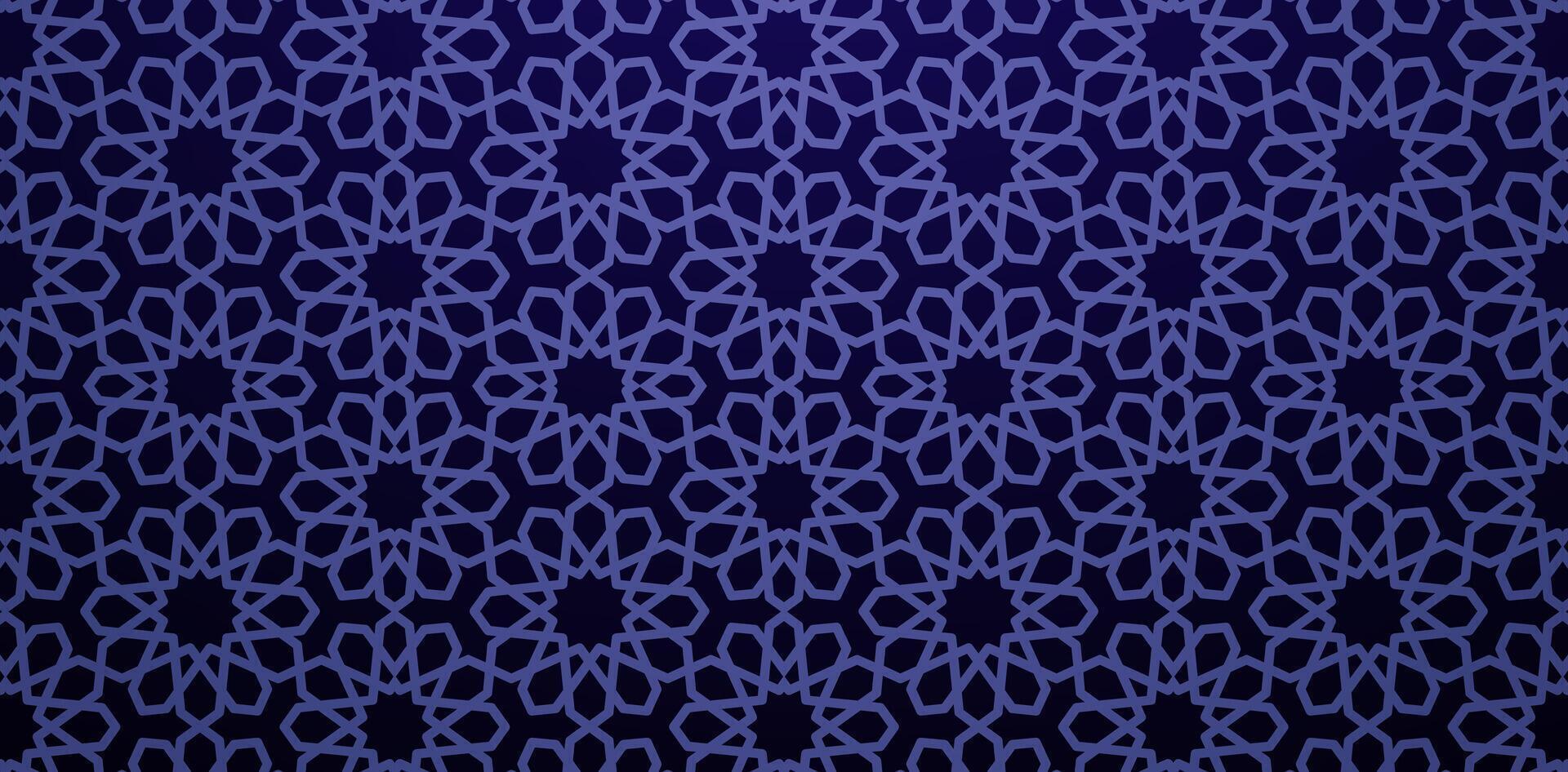 sans couture modèle géométrie basé sur traditionnel arabe style foncé bleu lignes couleurs pour tissu, textile, couverture, emballage papier, décoratif arrière-plan, impression dessins papier matériel, tuile, bannière, affiche vecteur