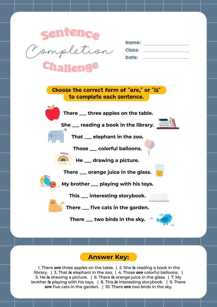 plat conception phrase complication apprentissage vocabulaire imprimable éducation pour des gamins amusement activité vecteur