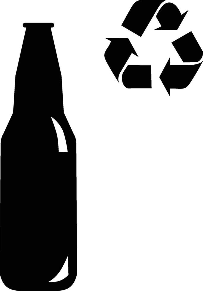 verre recyclage Publique établissement iso symbole vecteur