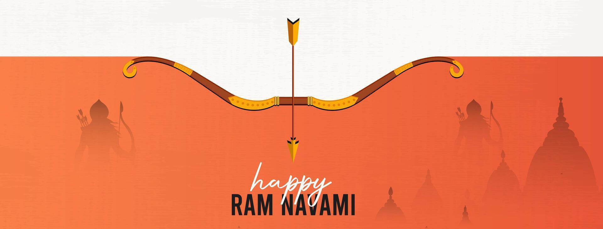 happy ram navami festival of india publication sur les réseaux sociaux vecteur