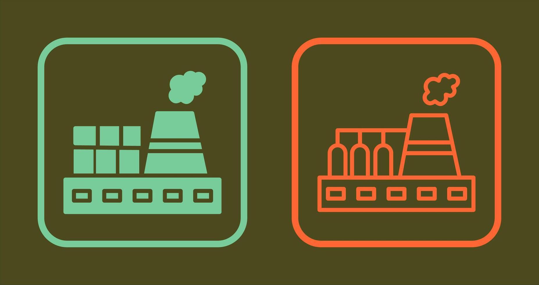 icône de la centrale nucléaire vecteur