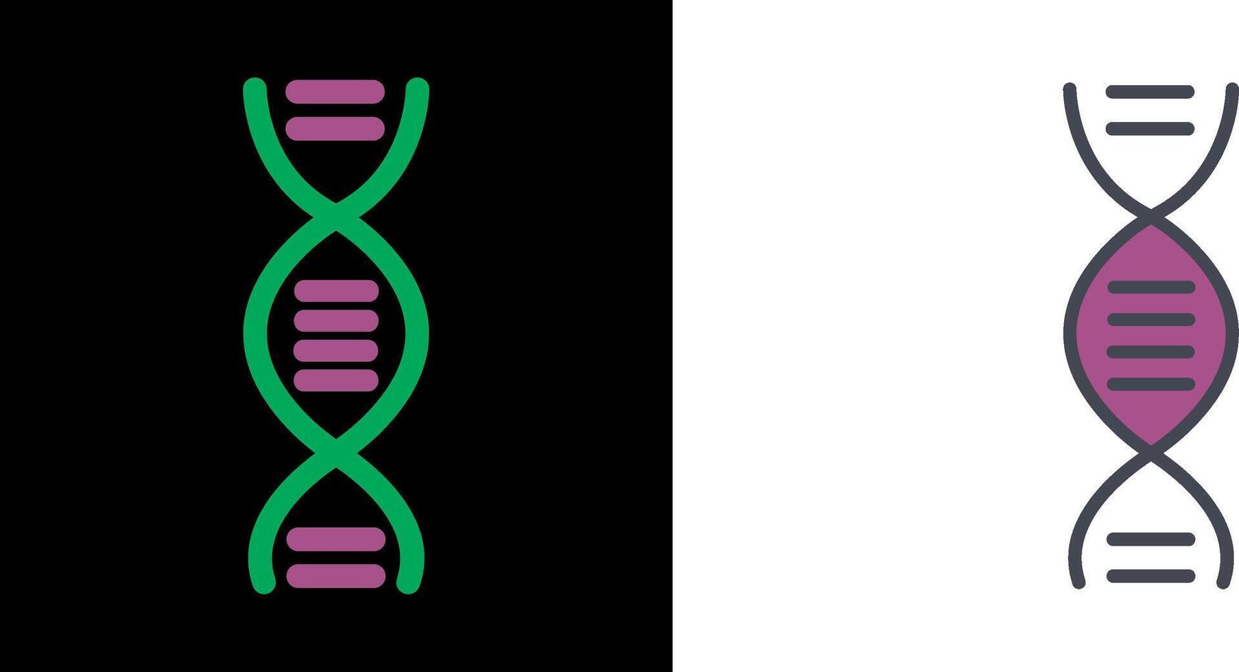 icône de la structure de l'adn vecteur