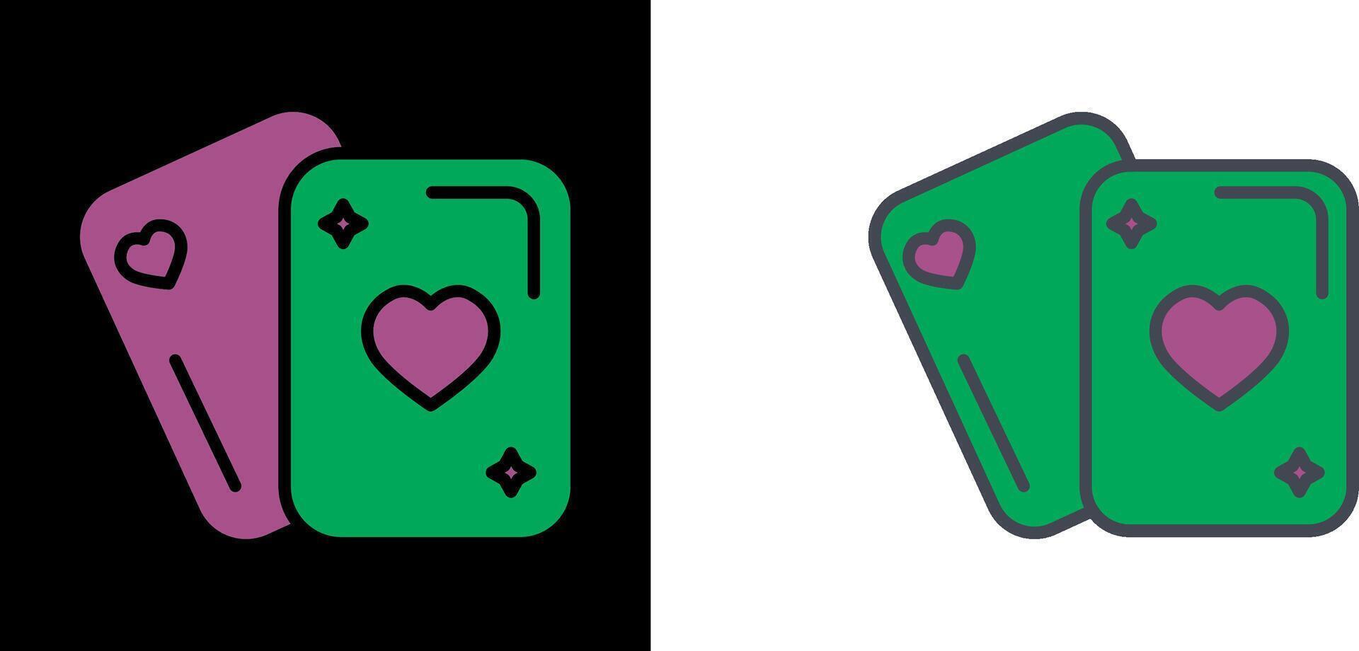 icône de la carte à jouer vecteur