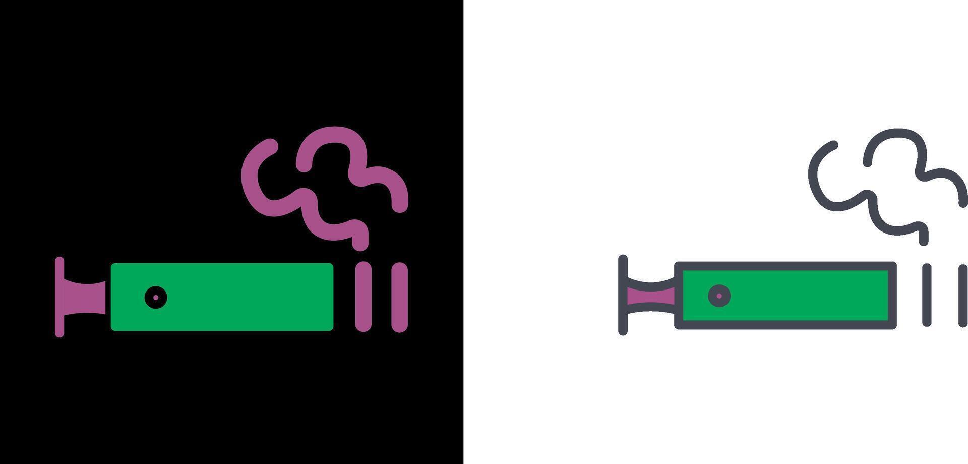 électronique cigarette icône vecteur