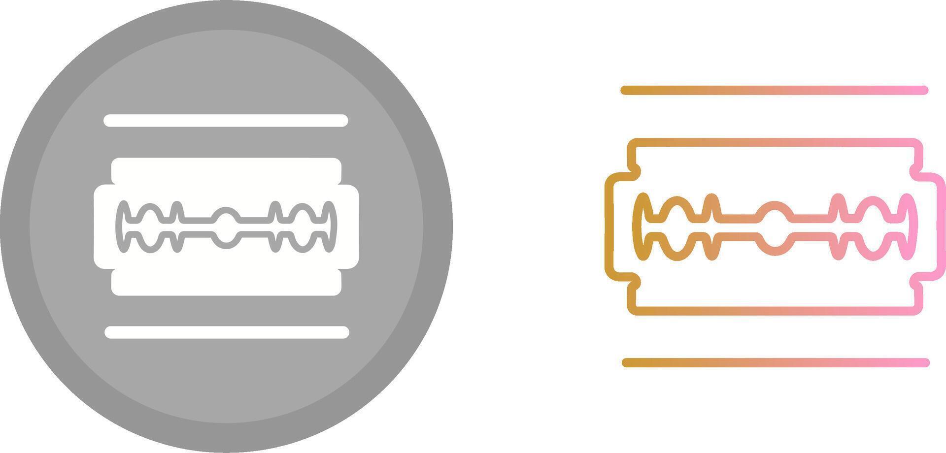 icône de lame de rasoir vecteur
