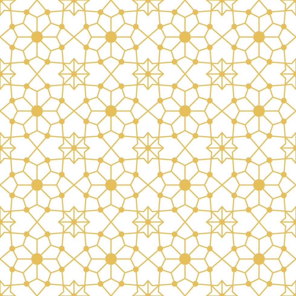 arabe géométrique mosaïque imprimable sans couture modèle avec abstrait marocain impression dans bleu et Orange couleurs. Ramadan kareem traditionnel islamique art illustration Contexte vecteur