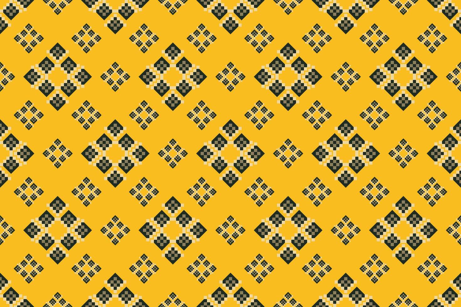 navajo tribal sans couture modèle. originaire de américain ornement. ethnique Sud occidental décor style. boho géométrique ornement. pixel sans couture modèle. mexicain couverture, tapis. tissé tapis illustration. vecteur