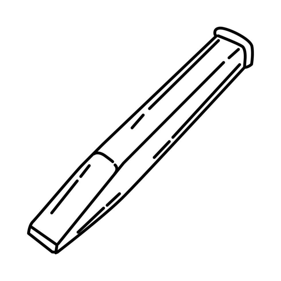 icône de ciseau à béton. doodle dessinés à la main ou style d'icône de contour vecteur