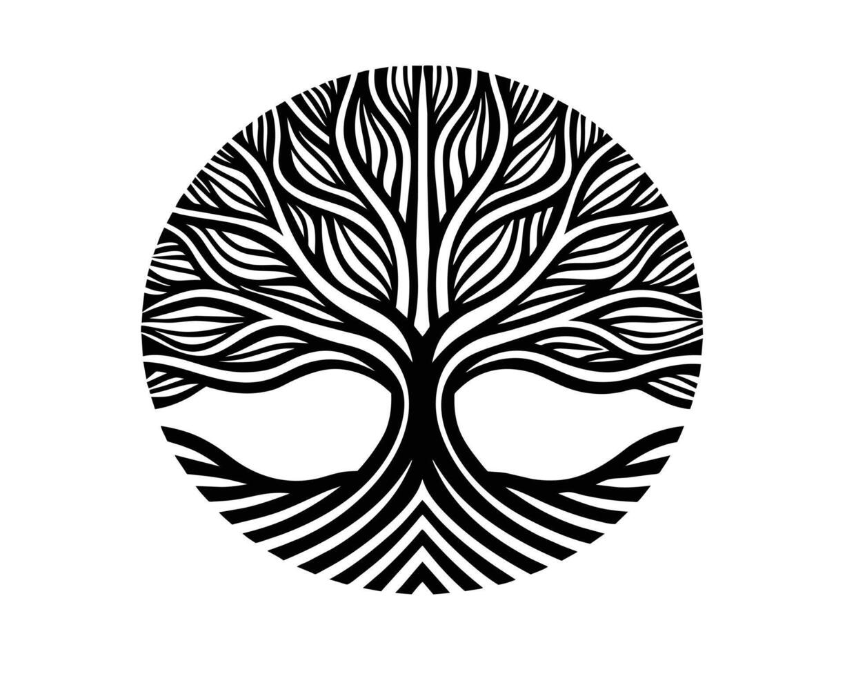 arbre icône arrière-plans illustration vecteur