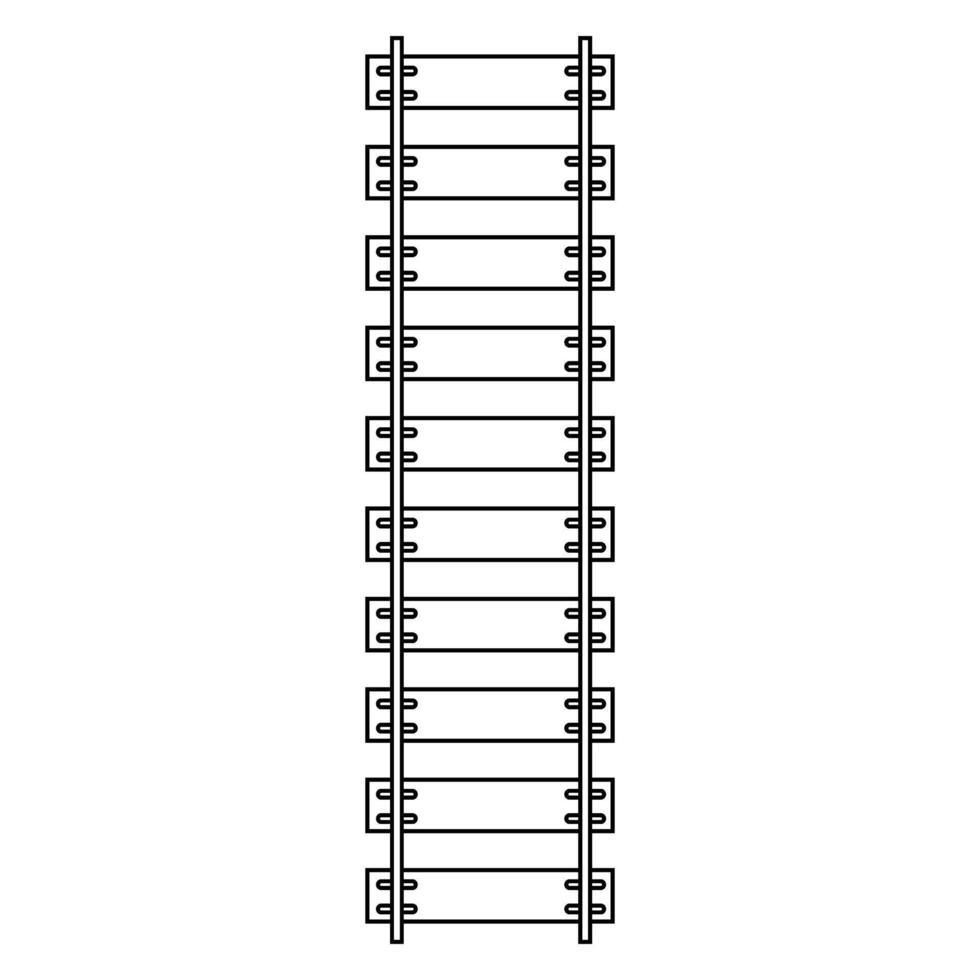 les chemins de fer icône . rails illustration signe. train symbole. locomotive logo. vecteur