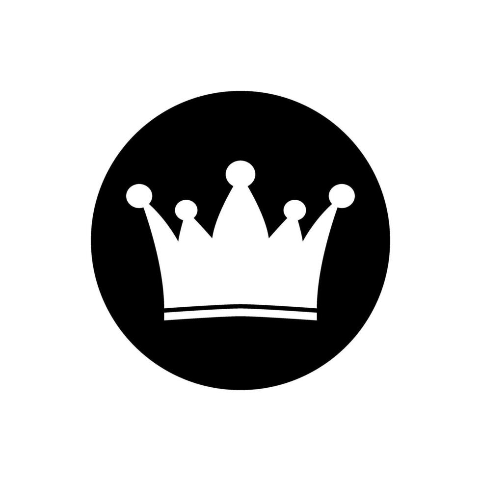 couronne Icônes. Royal couronne illustration symbole. Roi logo ou signe. vecteur