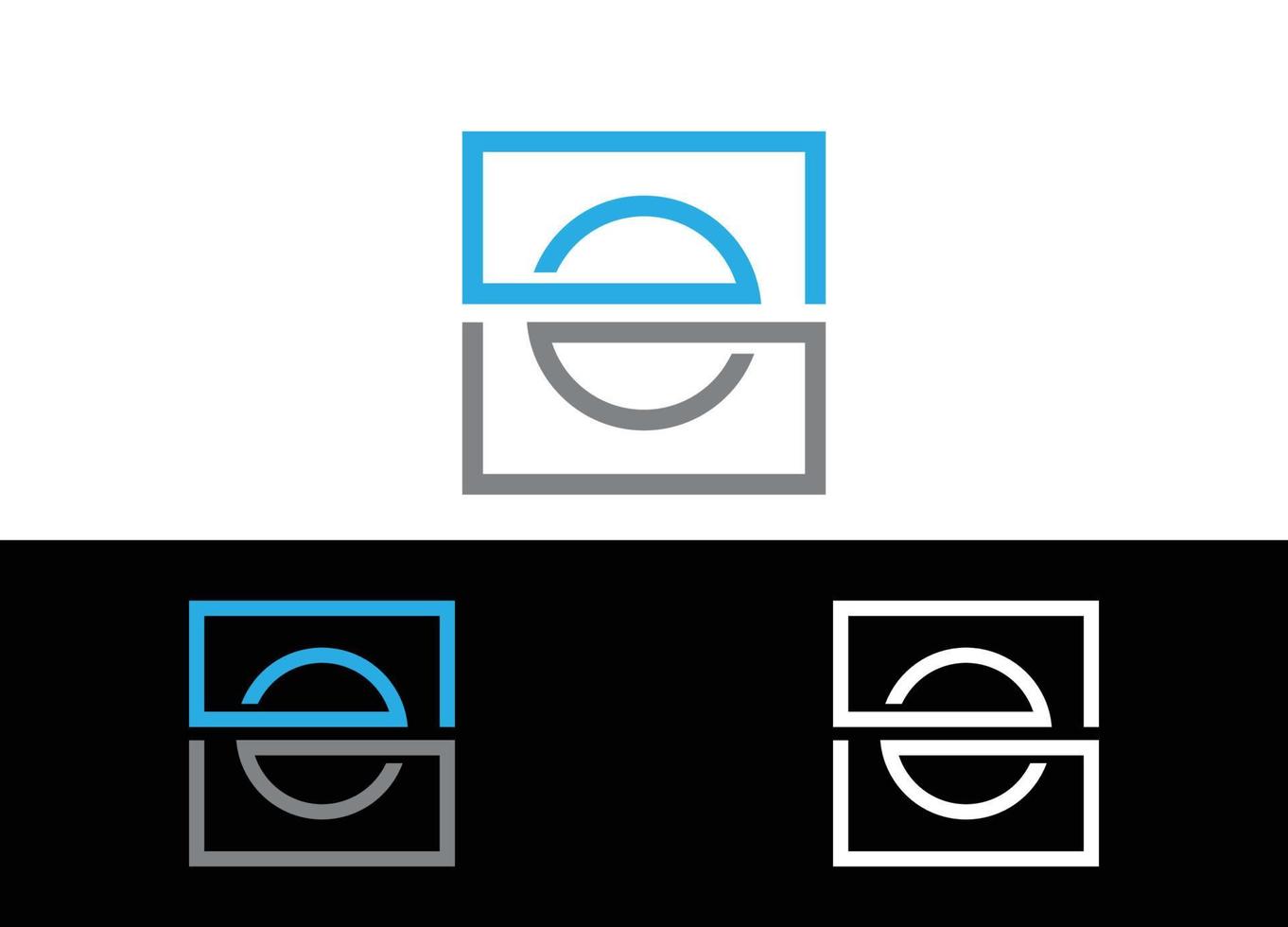 lettre initiale e logo ou modèle d'image vectorielle de conception d'icône vecteur